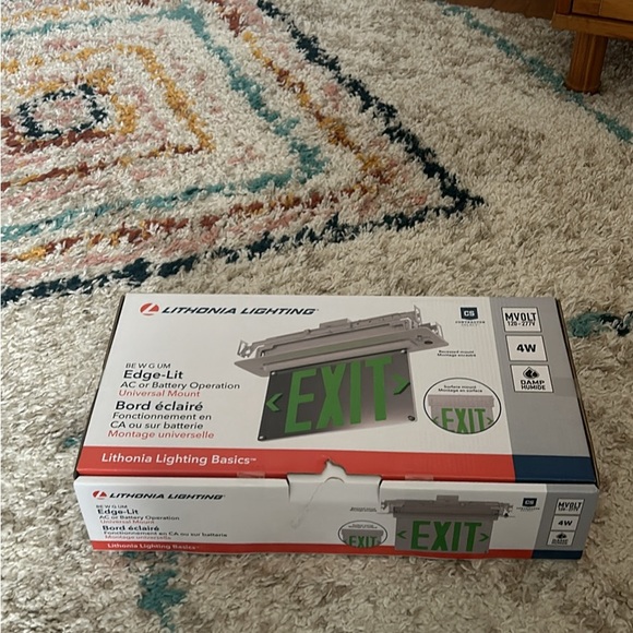 LITHONIA LIGHTING | The Basics™' Edge-lit Exit Sign (BE W G UM M2) - Picture 3 of 5